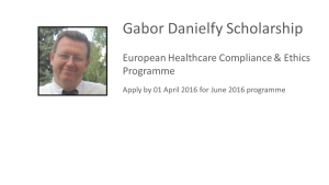 Gabor Danielfy Scholarship