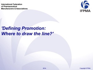 IFPMA Training - Defining Promotion