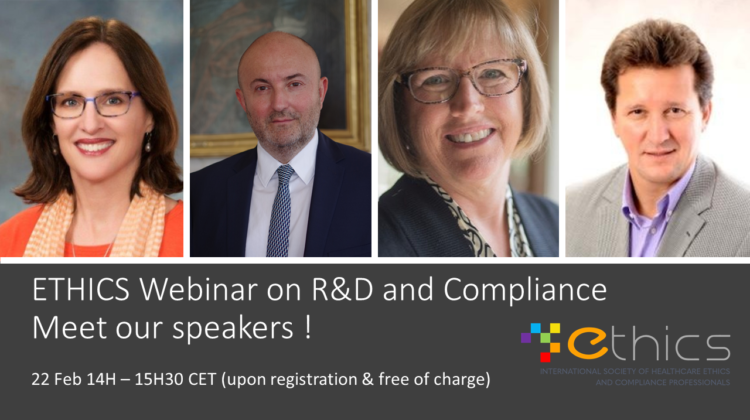 ETHICS 2021 Webinar on R&D and Compliance – Feb 22 ETHICS 2021 Webinar on R&D and Compliance – Feb 22