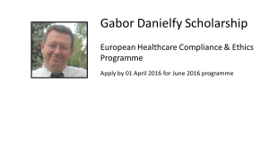 Gabor Danielfy Scholarship