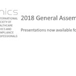 2018 ETHICS General Assembly slides available to members
